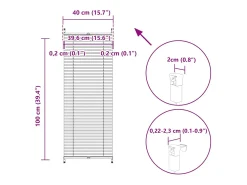 Estor plisado 40x100 cm Blanco Discount