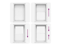 Estor plisado 90x125 cm Blanco Hot