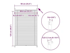 Estor plisado 90x125 cm Blanco Hot