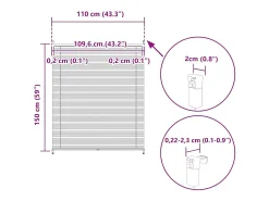 Online Estor plisado 110x150 cm Crema