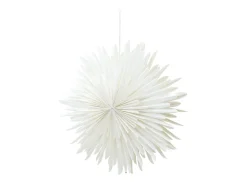 ebuy24 Estrella de Navidad Sälen con luz de papel Ø60cm colgante . Blanco Best