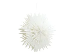 ebuy24 Estrella de Navidad Sälen con luz de papel Ø60cm colgante . Blanco Best