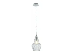 Outlet Maytoni Eustoma Lámpara Colgante Techo Dome Níquel, 1 Luz, E14 Transparente