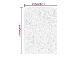 Garden Furniture Alfombra De Salón-Everlyn Alfombra de pelo corto look escandinavo IZA 160x230 cm Gris
