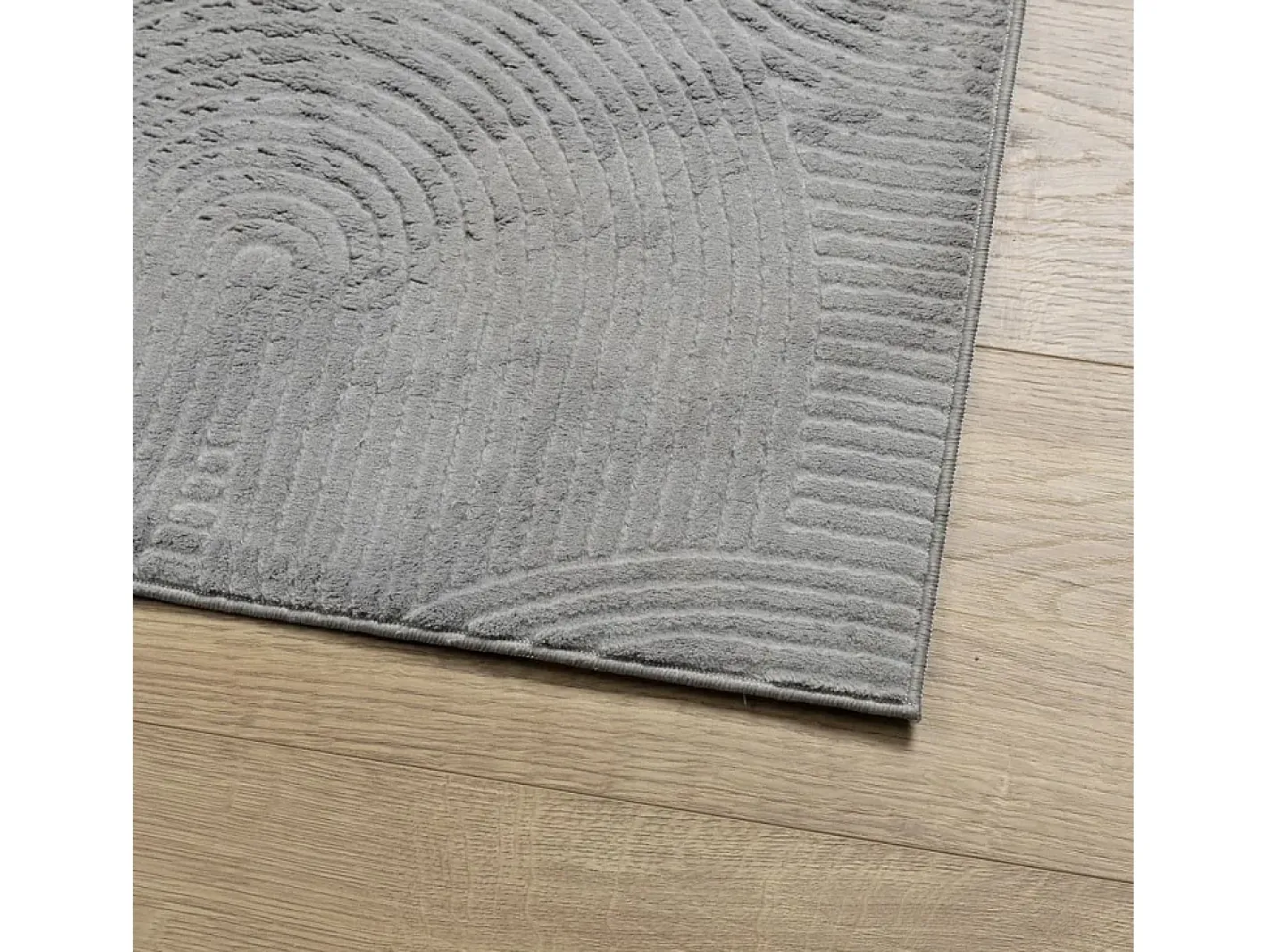 Garden Furniture Alfombra De Salón-Everlyn Alfombra de pelo corto look escandinavo IZA 160x230 cm Gris