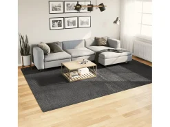 Garden Furniture Everlyn Alfombra pelo corto look escandinavo IZA antracita 240x340 cm Gris antracita Discount