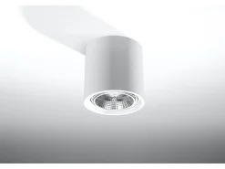 Sollux Lighting Plafón-Faretti a plafone Applique in ceramica bianca GU10/ES111 Downlights de superficie Cermaic Aplique GU10 / ES111 Blanco
