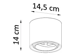 Sollux Lighting Plafón-Faretti a plafone Applique in ceramica bianca GU10/ES111 Downlights de superficie Cermaic Aplique GU10 / ES111 Blanco