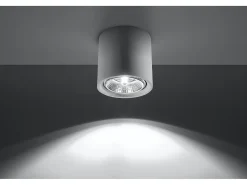 Sollux Lighting Plafón-Faretti a plafone Applique in ceramica bianca GU10/ES111 Downlights de superficie Cermaic Aplique GU10 / ES111 Blanco
