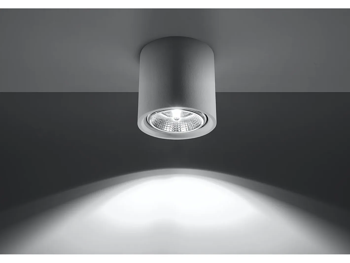 Sollux Lighting Plafón-Faretti a plafone Applique in ceramica bianca GU10/ES111 Downlights de superficie Cermaic Aplique GU10 / ES111 Blanco