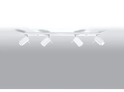 Sollux Lighting Plafón-Faretto Barre Incasso 4 Luci Bianco GU10 Barras de foco Flush 4 Light White GU10 Blanco