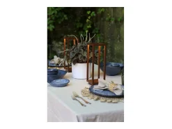 Farol de mesa LED Corten 2,2w a pilas IP54 Azafrán 3000K 12h potencia máxima en aluminio Marru00f3n Outlet