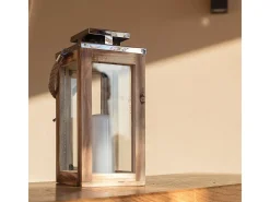 Lumisky Iluminación Exterior-Farol solar decorativo H28CM OAKY Color natural claro