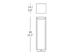 New Farol solar oscuro para el hogar, 2,2 W, LED, funciona con pilas, IP54, color azafrán Gris