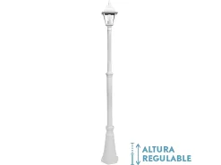 AKUNADECOR Iluminación Exterior-Farola De Exterior En Aluminio Spica En Ip44 Blanco