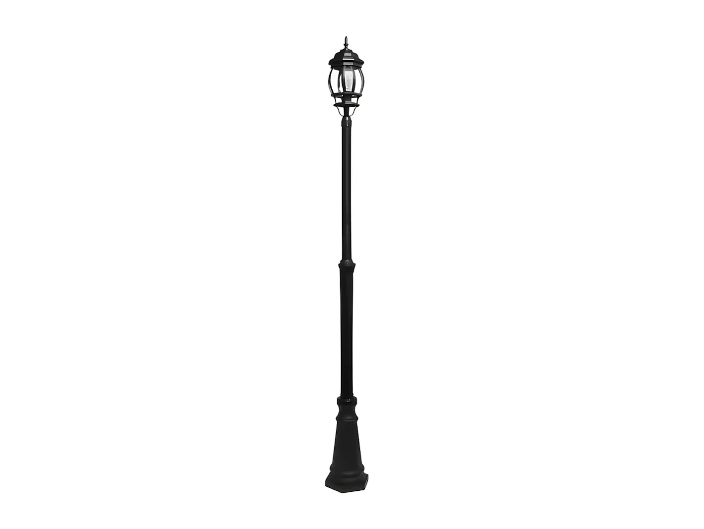 AKUNADECOR Iluminación Exterior-Farola Para Exterior De Aluminio Caelum De Una Luz Negro
