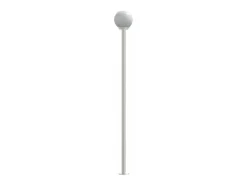 Iluminación Exterior-Farolas de exterior 3 unidades acero inoxidable 215 cm ES155624 Plateado