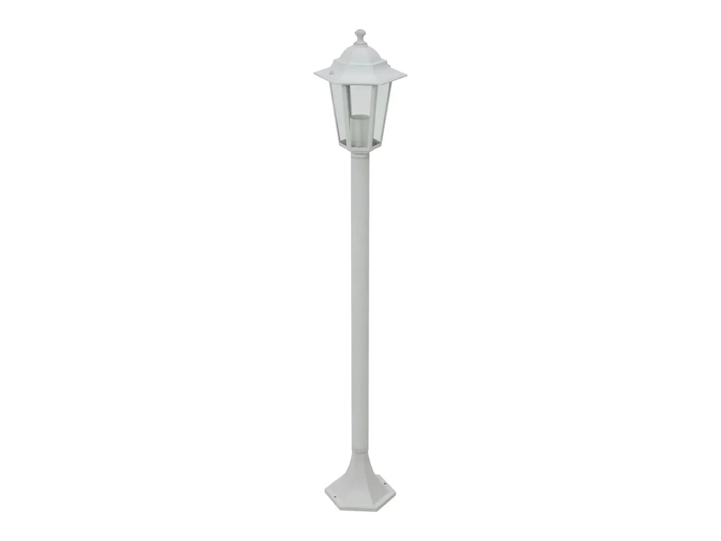 Online Farolas de jardín aluminio blancas E27 110 cm 6 unidades ES195712 Blanco