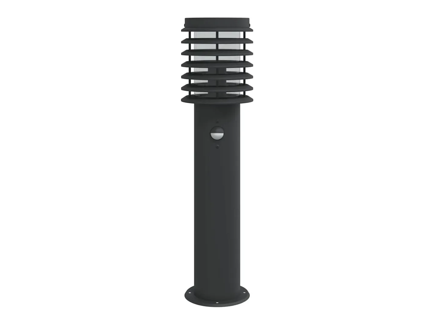 Helloshop26 Iluminación Exterior-Farolas y sensores para exterior 3 piezas acero inoxidable negro 02_0042574 Gris