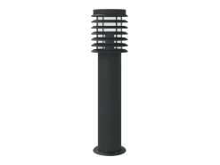 Helloshop26 Iluminación Exterior-Farolas y sensores para exterior 3 piezas acero inoxidable negro 02_0042574 Gris