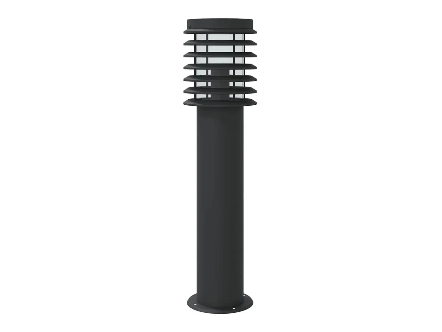 Helloshop26 Iluminación Exterior-Farolas y sensores para exterior 3 piezas acero inoxidable negro 02_0042574 Gris