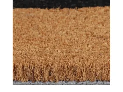 Felpudo de fibra de coco copetuda 45x75 cm ES704699 Marru00f3n Sale