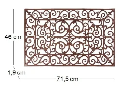 Best Best For Boots Felpudo de hierro fundido antiguo 46 x 71,5 cm Marru00f3n