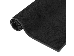 Felpudo de rayas 60x80 cm ES890091 Negro Discount