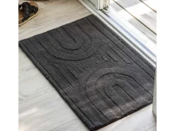 ebuy24 Alfombra De Salón-Felpudo Nora 80x50cm gris oscuro. Gris antracita