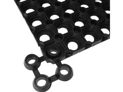 Felpudo-Felpudo rectangular de goma 40x60 cm ES962253 Negro