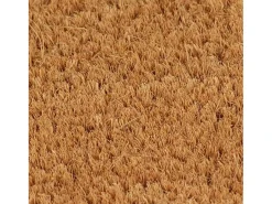 Felpudo semicircular de fibra de coco natural 60x90 cm ES499734 Marru00f3n