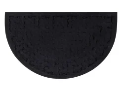 Felpudo-Felpudo semicircular de goma y fibra de coco 45x75 cm ES926673 Marru00f3n