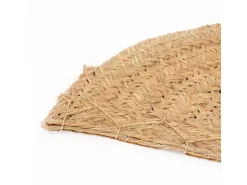 Alfombra De Exterior|Alfombra Redonda-Felpudo semicircular esparto marsella 80x40 cm d&l 1X80X53 CM Marru00f3n