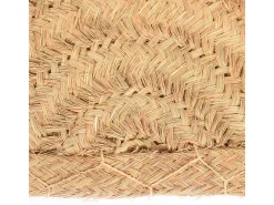 Alfombra De Exterior|Alfombra Redonda-Felpudo semicircular esparto marsella 80x40 cm d&l 1X80X53 CM Marru00f3n