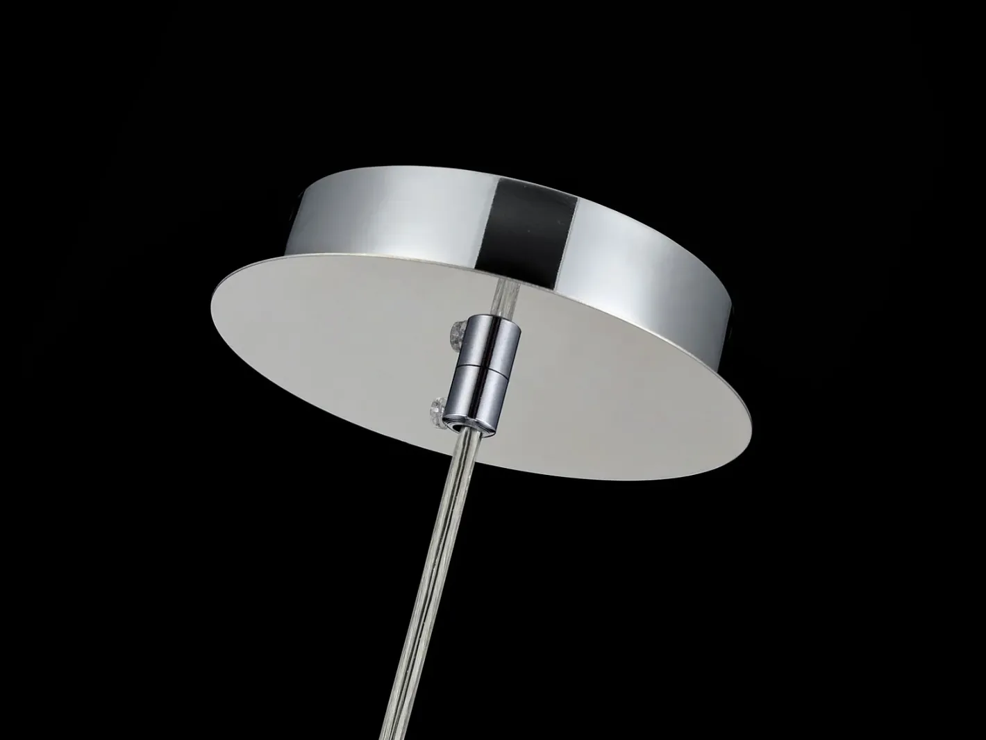 Maytoni Fermi Lámpara Colgante de Techo Dome Níquel y Cristal, 1 Luz, E27 Gris Clearance
