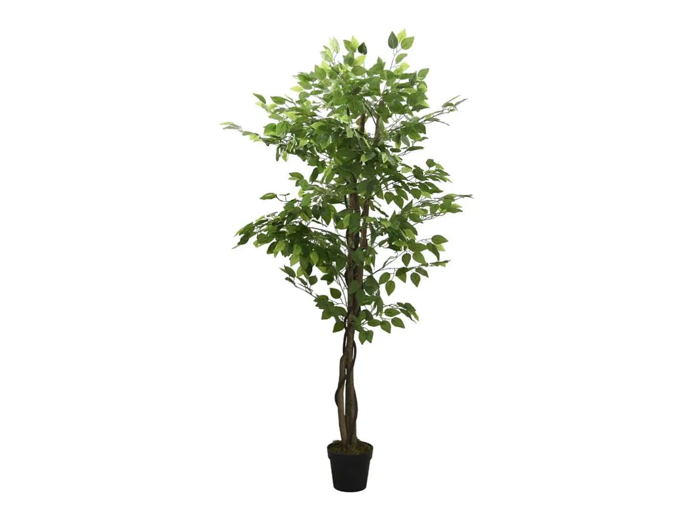 Planta Artificial-Ficus artificial 378 hojas 80 cm Verde