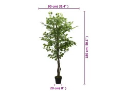 Best Ficus artificial con 1008 hojas 180 cm ES702951 Verde