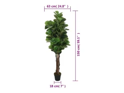 Online Ficus lyrata artificial 180 hojas 150 cm Verde
