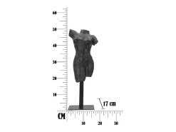 Discount Figura decorativa busto mujer de resina negra Afrodite Negro