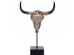 MCW Figura decorativa de pie cráneo de vaca -D30 Beige Best