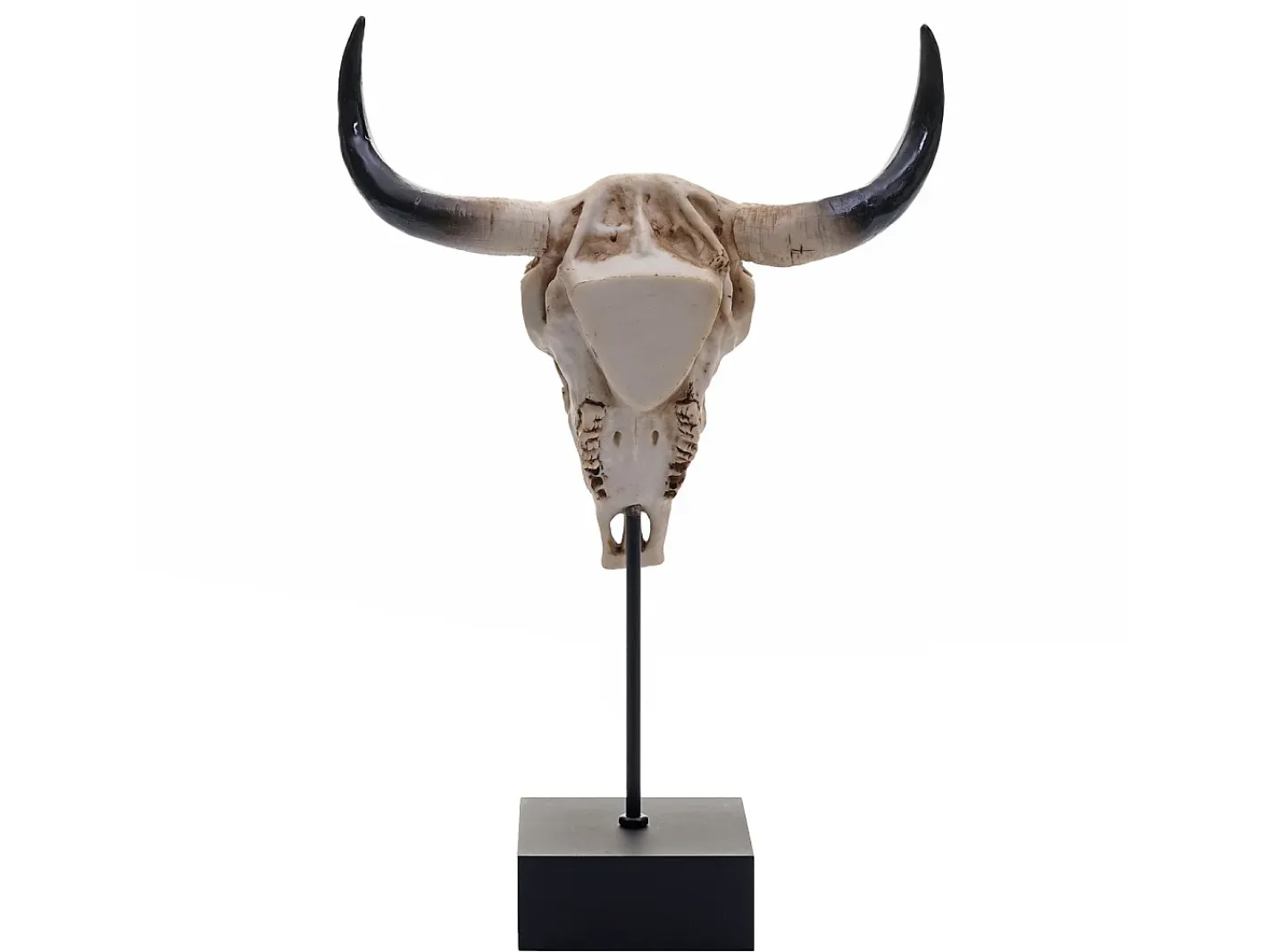 MCW Figura decorativa de pie cráneo de vaca -D30 Beige Best