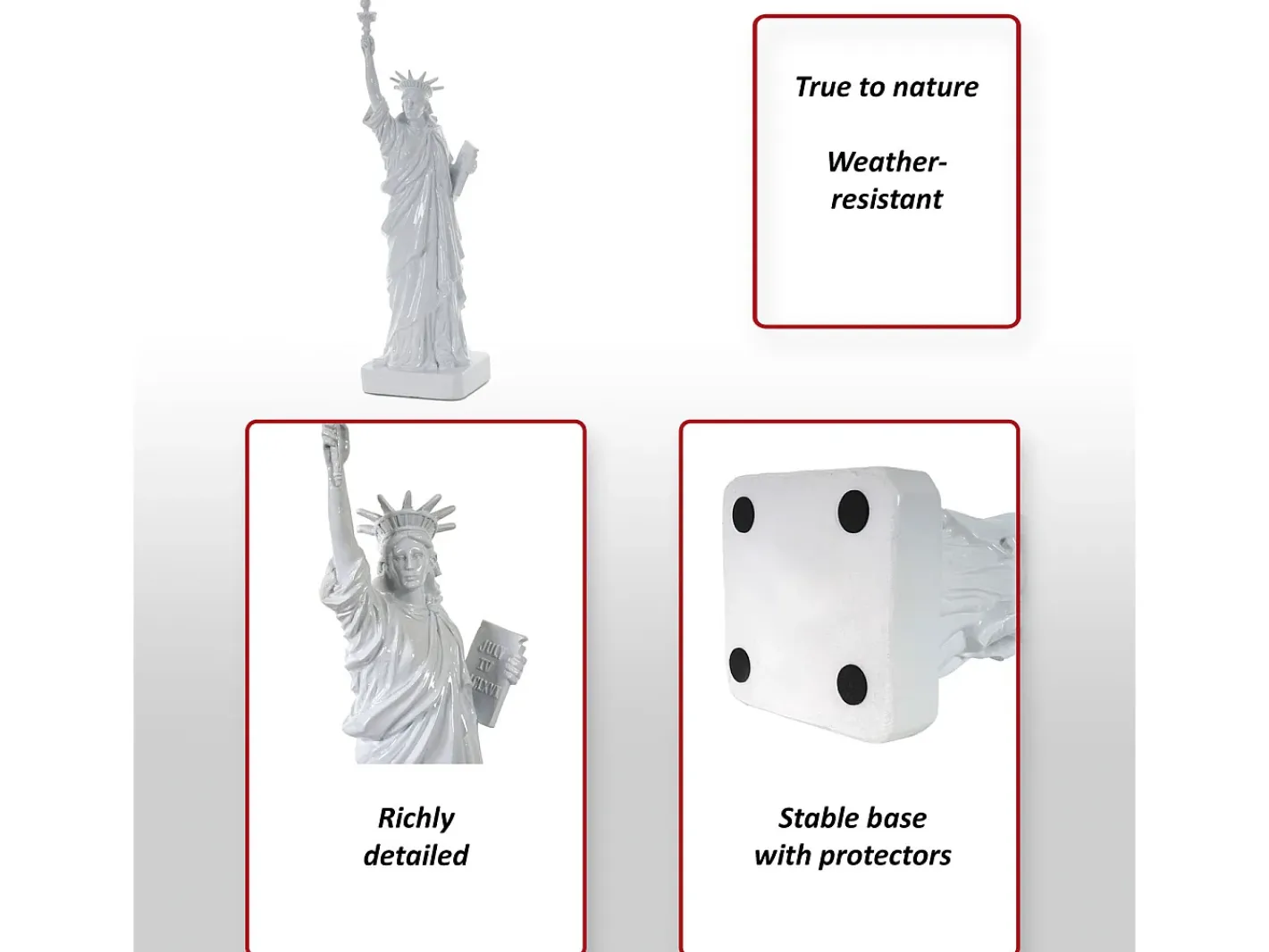 Sale MCW Figura decorativa Estatua de la Libertad Blanco