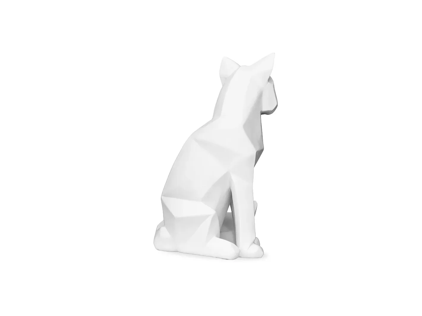 ICONIK INTERIOR Estatua-Figura Decorativa Zorro - Mate - Foox Blanco