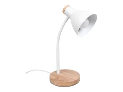 Flexo Argos Bel Air diseño nórdico blanco/madera Ø15x42 cm Transparente Online