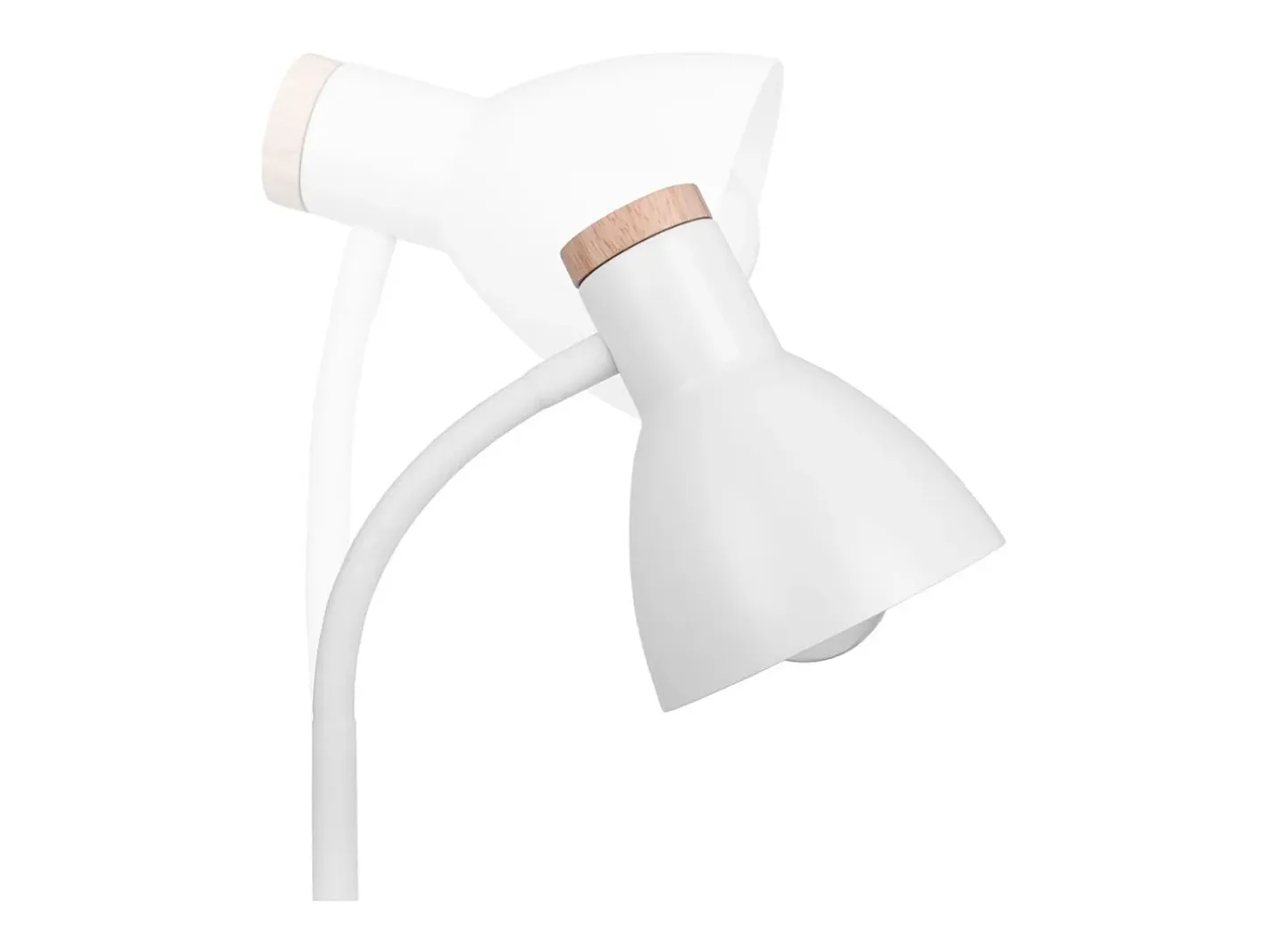 Flexo Argos Bel Air diseño nórdico blanco/madera Ø15x42 cm Transparente Online