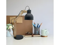 AKUNADECOR Flexo Articulable Modelo Baptista 1luz /haya Negro Best