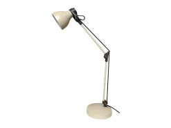 AKUNADECOR Lámpara De Mesa-Flexo Beig Modelo Carpo De Una Luz Orientable Y Articulable Beige