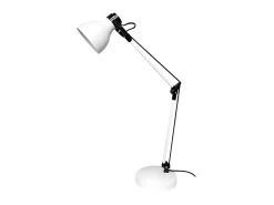 AKUNADECOR Lámpara De Mesa-Flexo Modelo Carpo Orientable De Una Luz Y Articulable Blanco