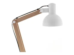 Outlet Flexo Darci Lumit 11W altura regulable /natural Ø35 cm Blanco
