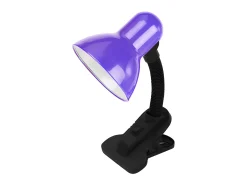 AKUNADECOR Lámpara De Mesa-Flexo Morado Con Pinza Modelo Yezco Flexible Orientable Malva